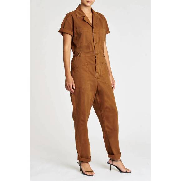 NEW PISTOLA grover short sleeve field suit in spicy brown - Picture 2 of 4